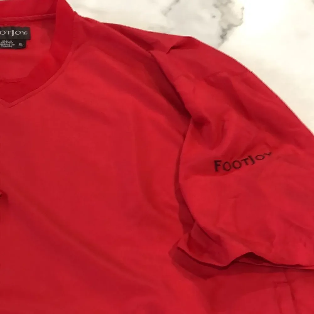 FootJoy Classic Golf V-Neck Short Sleeve Wind Shirt Sz. XL